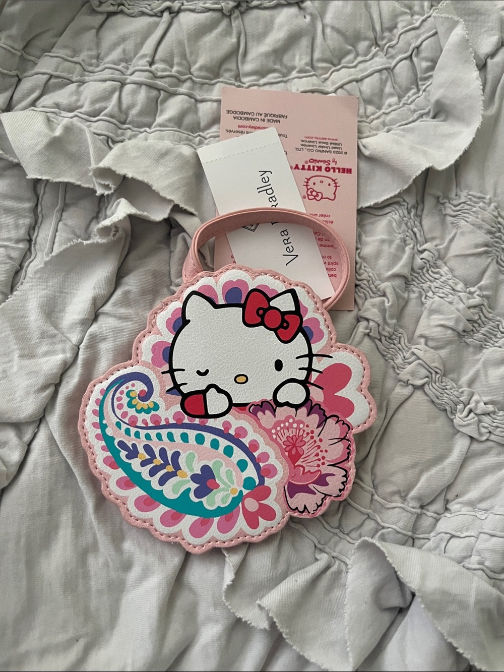 Vera Bradley x Hello Kitty luggage tag